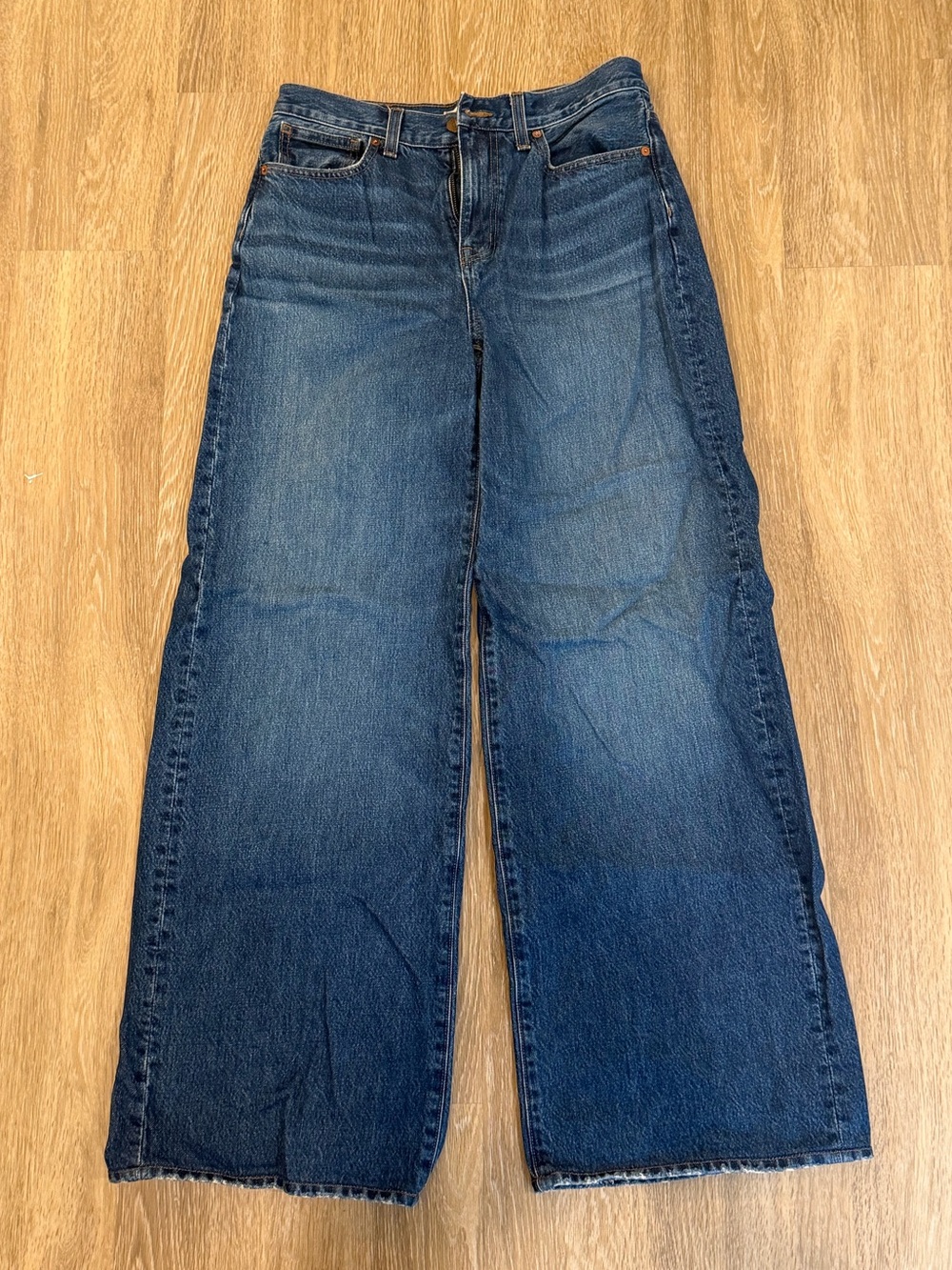 Wide Leg Women Jeans - Blue